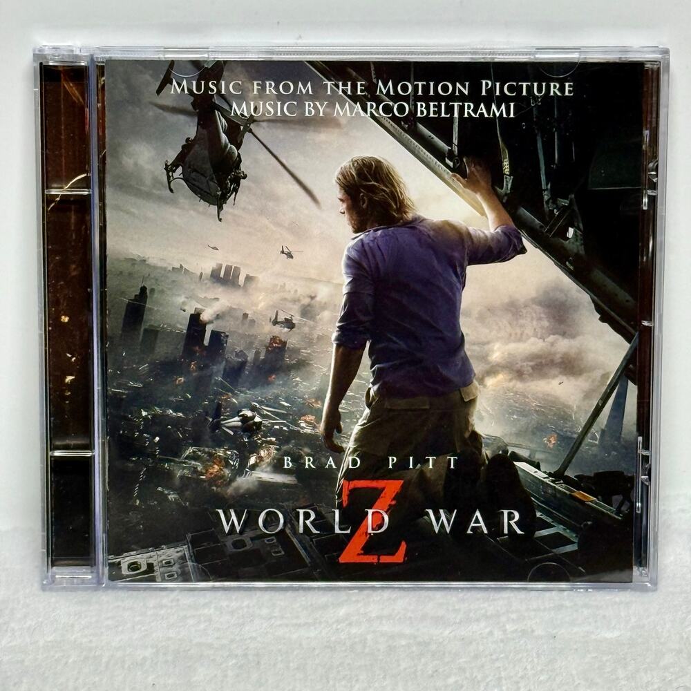 World War Z Movie Soundtrack CD OST, 2013 - Zombie Film Music, Brad Pitt